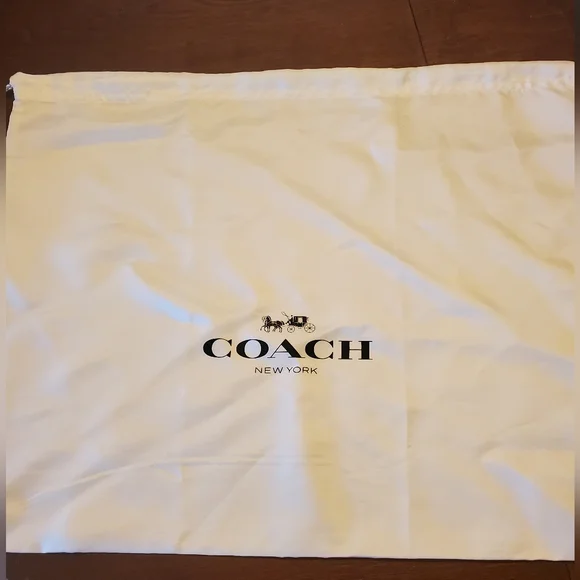 Coach White Satin Drawstring Dust Bag - Picture 3 of 6